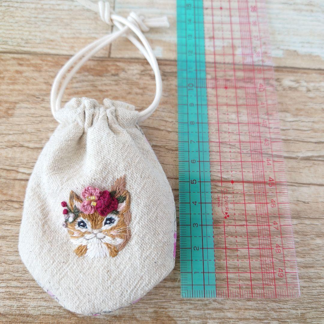 ちっちゃな巾着サシェ/詰替えタイプ【花冠のりす】