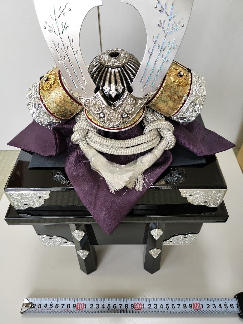 【五月人形①】兜のみ/スワロフスキークリスタル使用　秀光人形工房「輝望之兜」