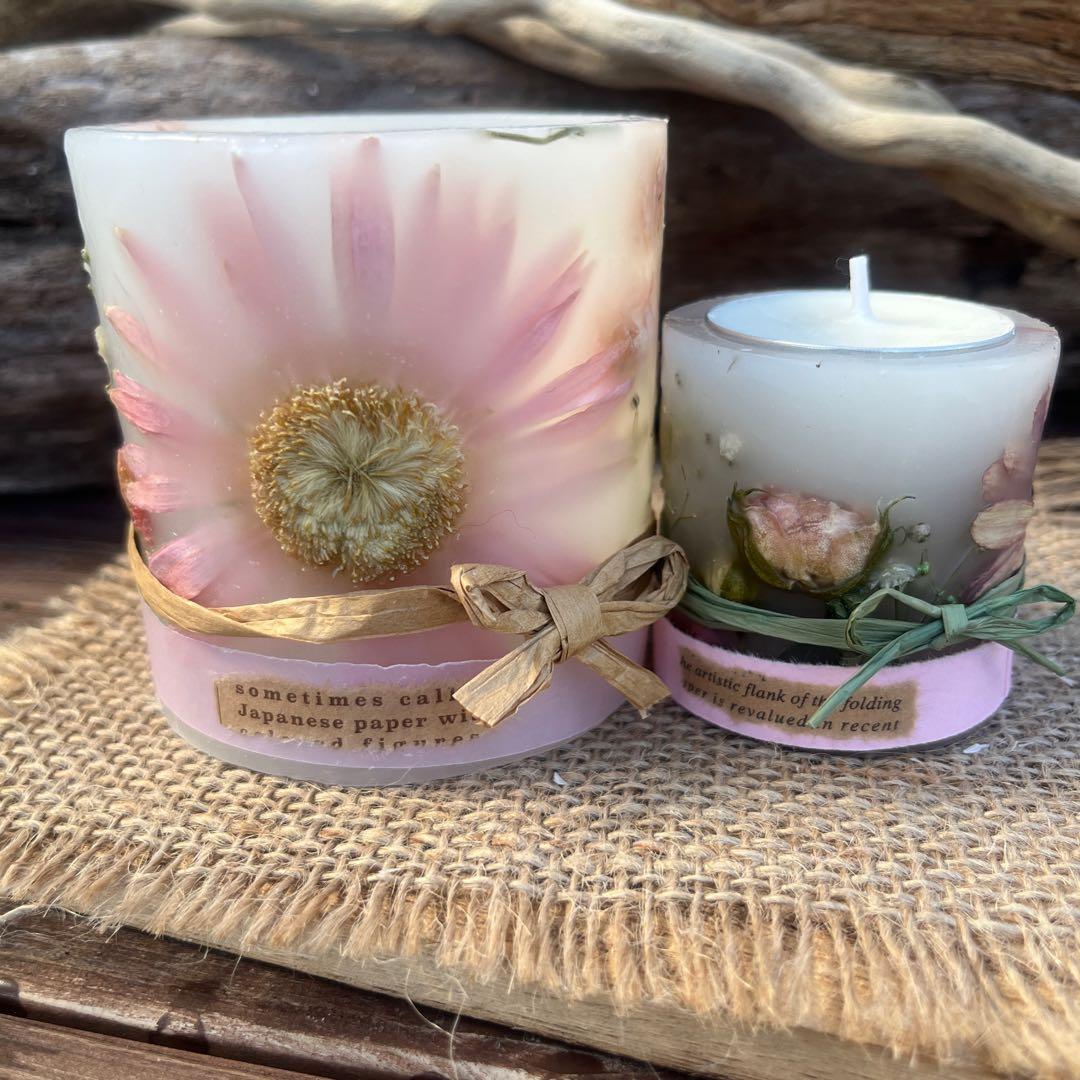 ㊲pinkボタニカルキャンドルホルダーset Ⅰ