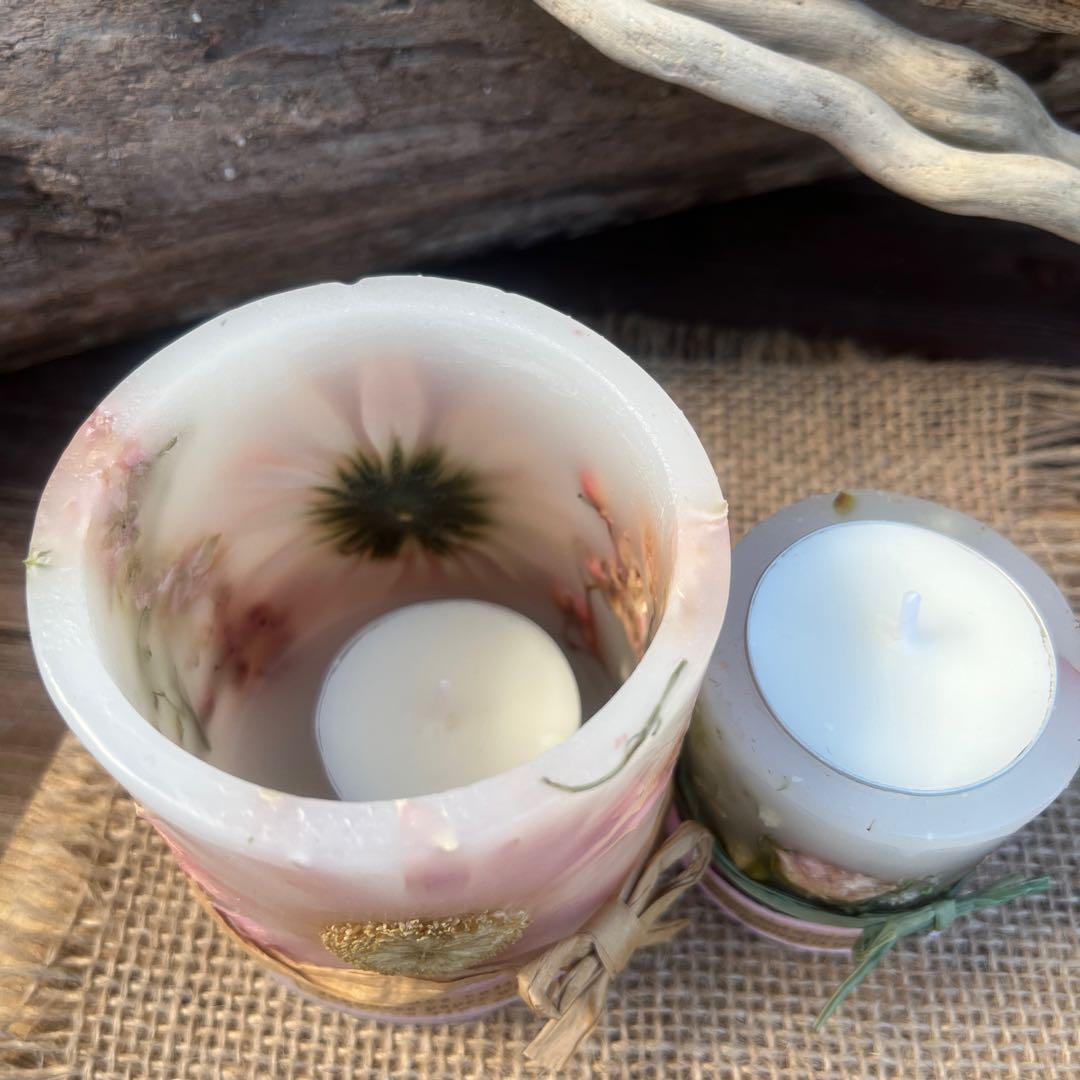 ㊲pinkボタニカルキャンドルホルダーset Ⅰ