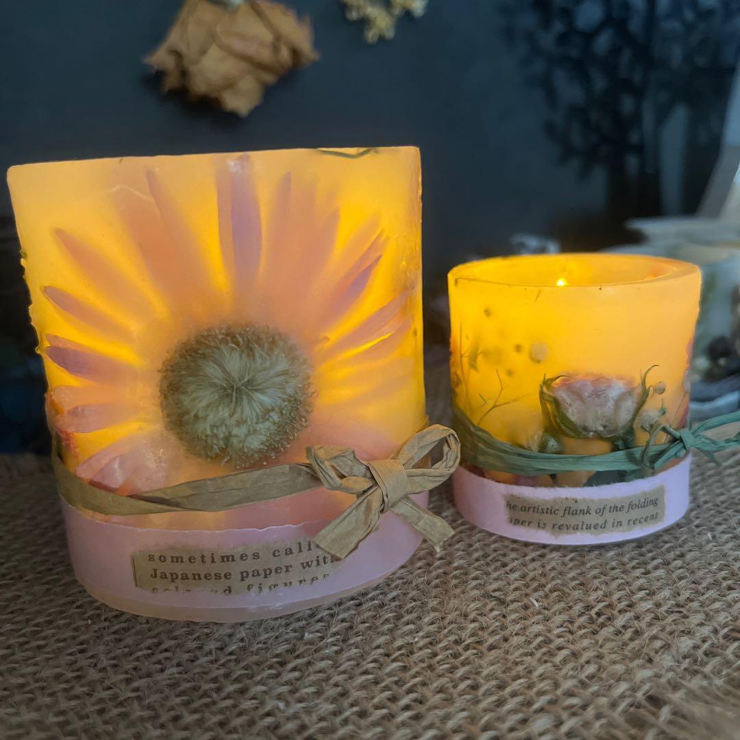 ㊲pinkボタニカルキャンドルホルダーset Ⅰ