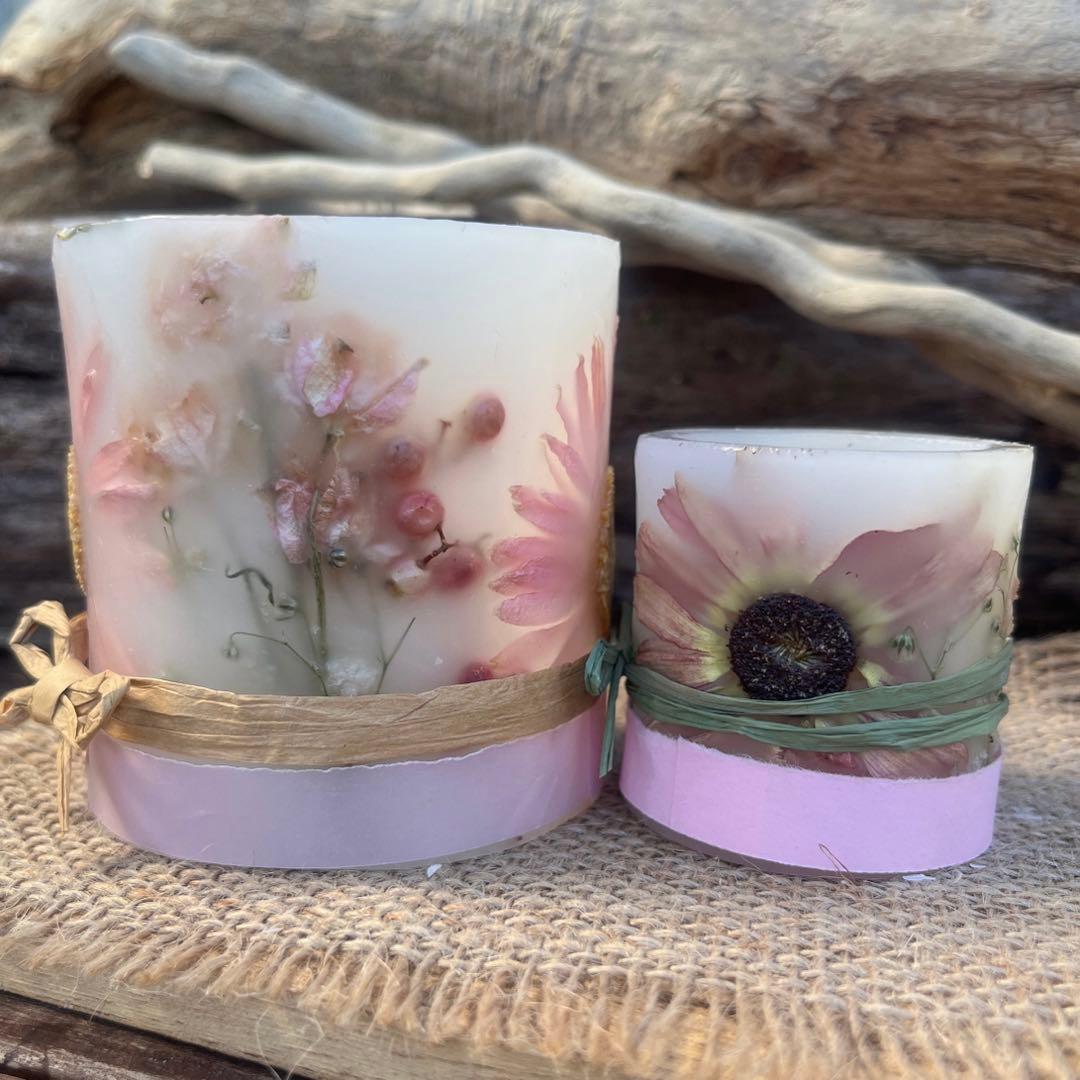 ㊲pinkボタニカルキャンドルホルダーset Ⅰ