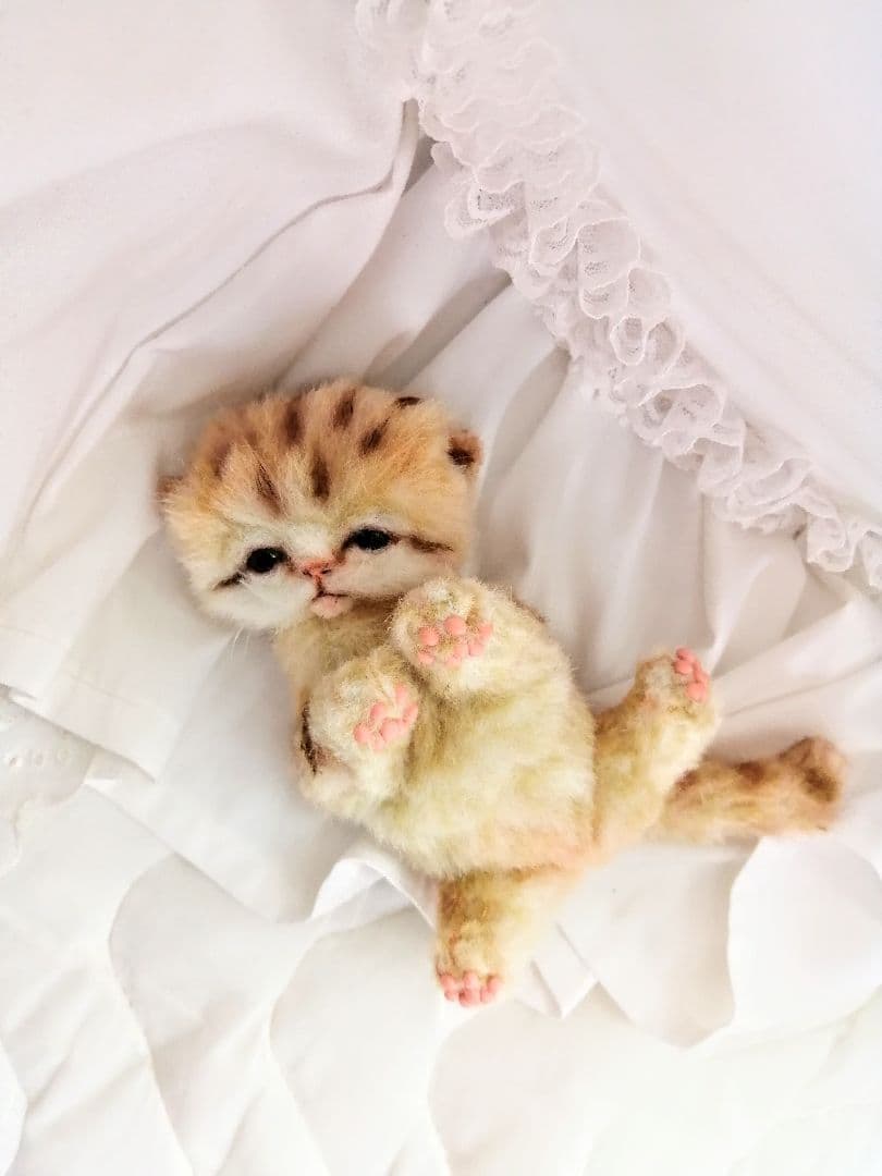 サリー様御予約❤️スナネコベビー♡子猫ちゃん♡アートドール♡かご付き❤️