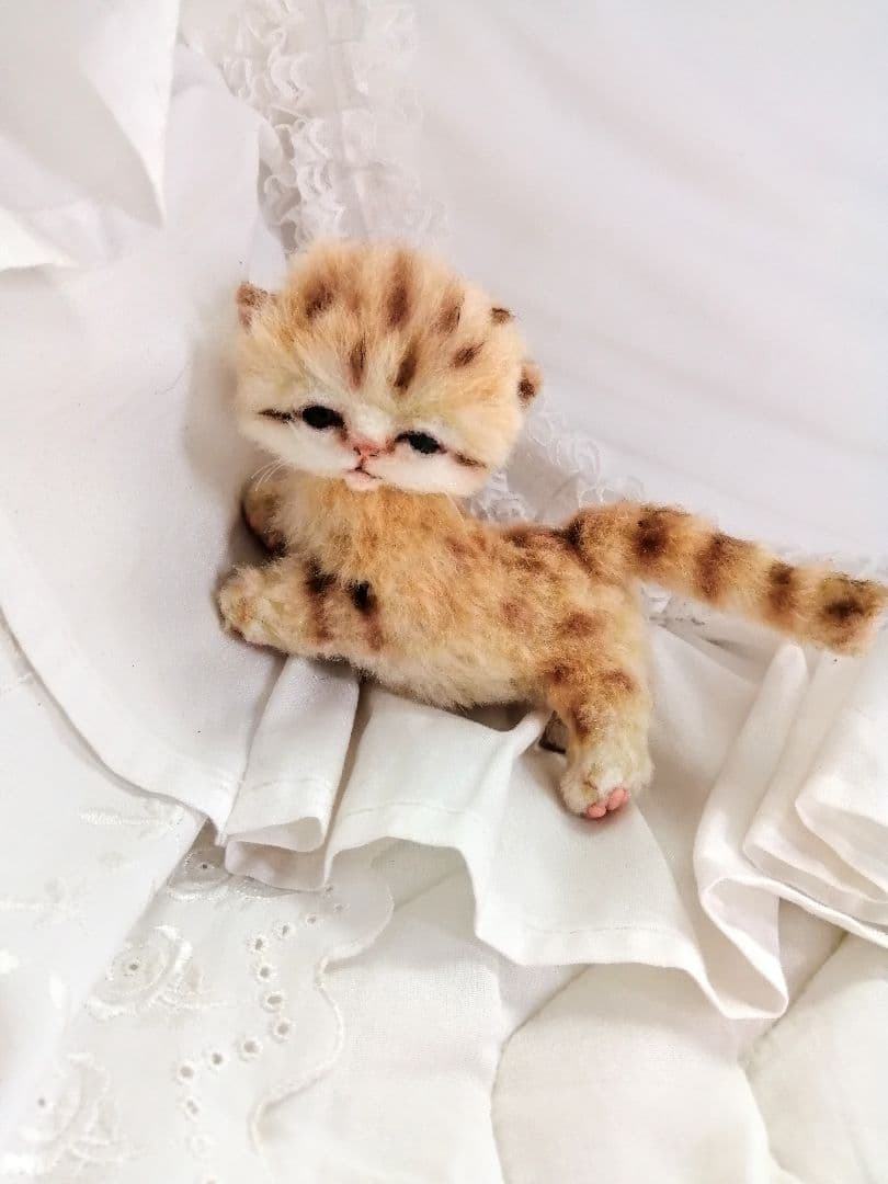 サリー様御予約❤️スナネコベビー♡子猫ちゃん♡アートドール♡かご付き❤️