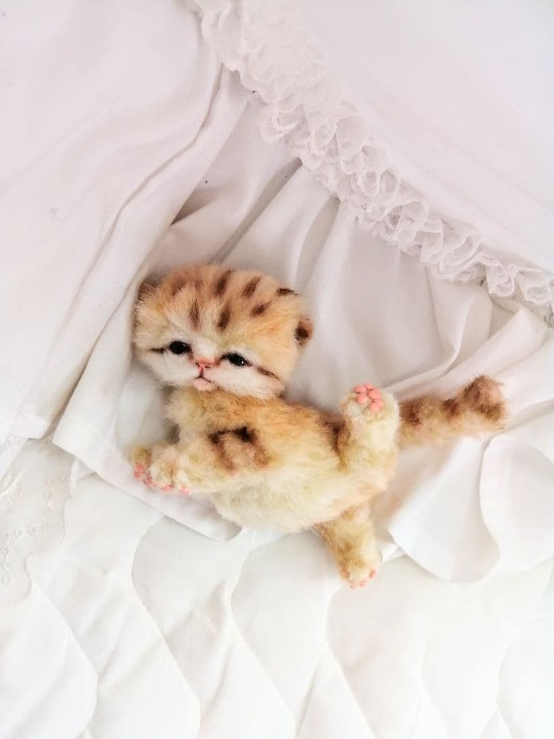 サリー様御予約❤️スナネコベビー♡子猫ちゃん♡アートドール♡かご付き❤️