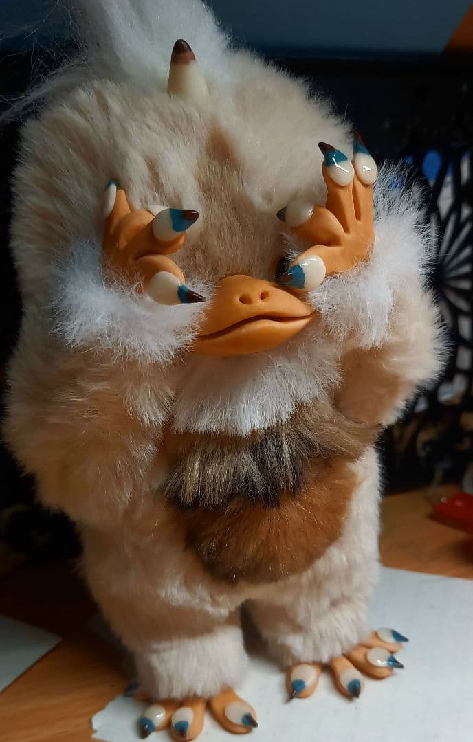 ハンドメイド・可動もぐベビモンさんのお人形・アートドール・ぬいぐるみ・創作ドール