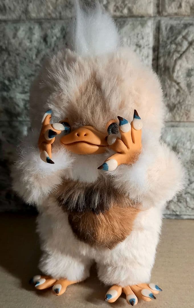 ハンドメイド・可動もぐベビモンさんのお人形・アートドール・ぬいぐるみ・創作ドール