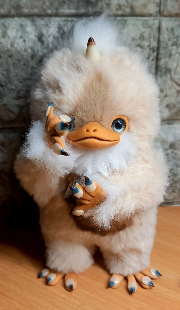 ハンドメイド・可動もぐベビモンさんのお人形・アートドール・ぬいぐるみ・創作ドール