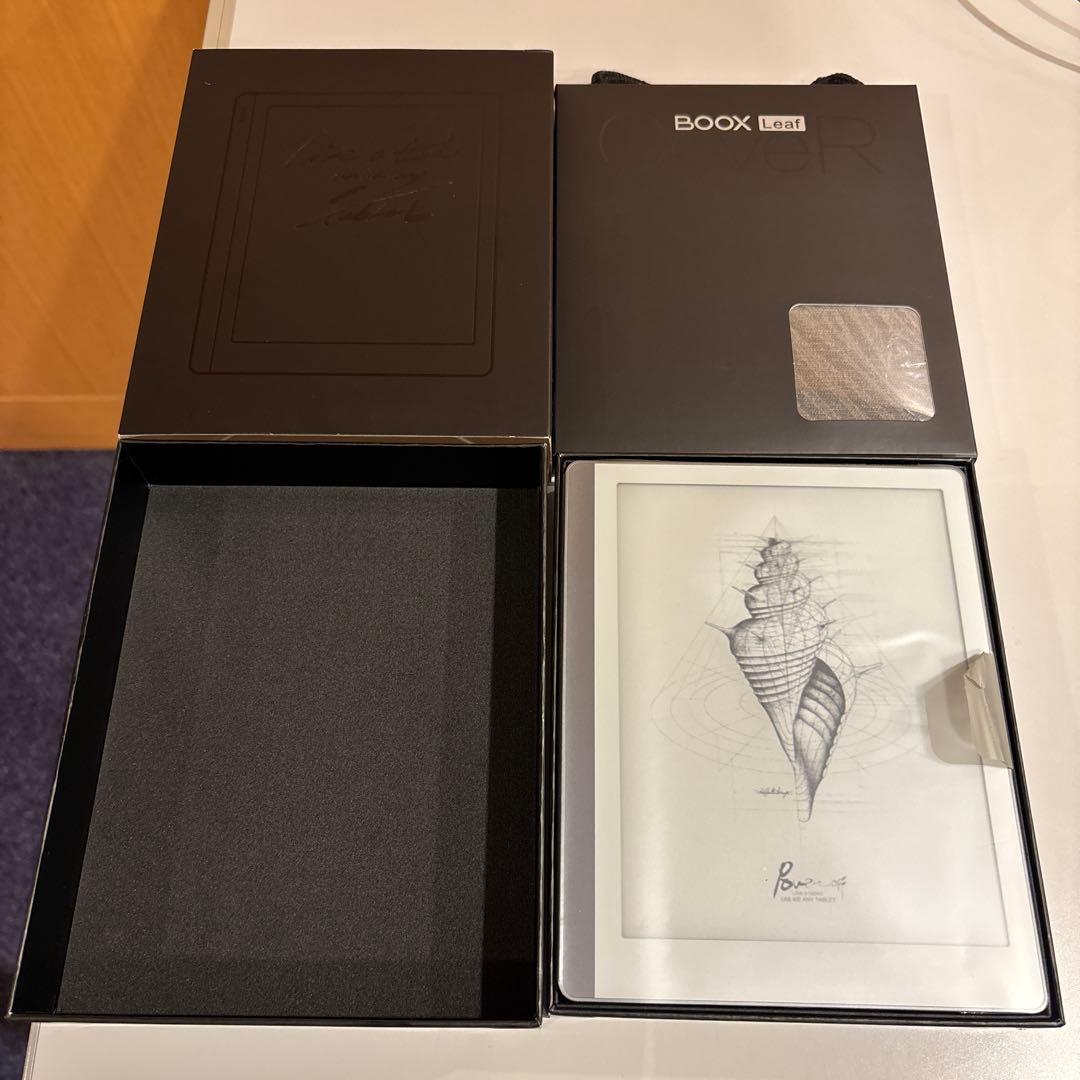 電子書籍リーダー BOOX Leaf 7インチ 純正カバー、元箱付