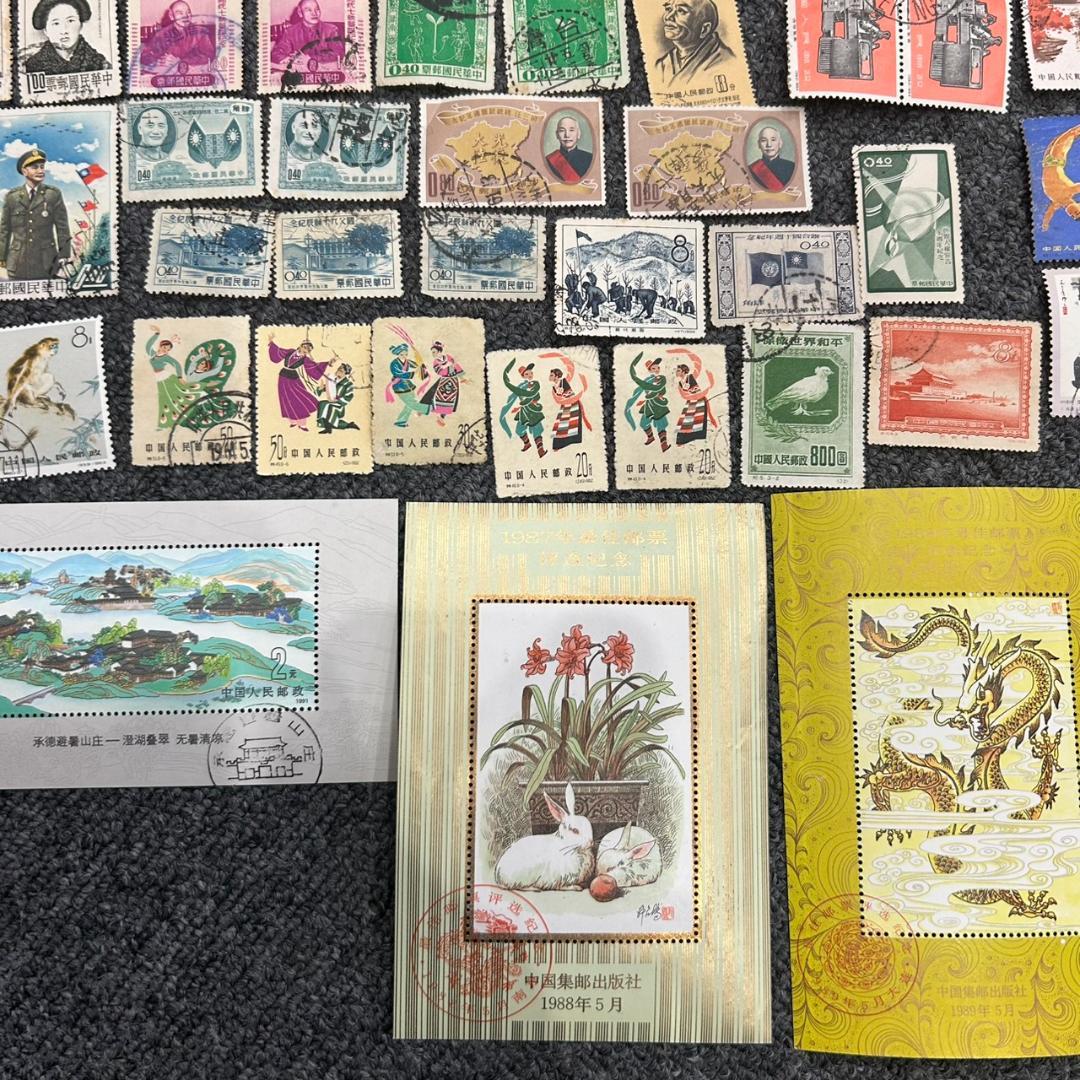中国切手 大量まとめ 約300枚 小型シート含む まとめ2