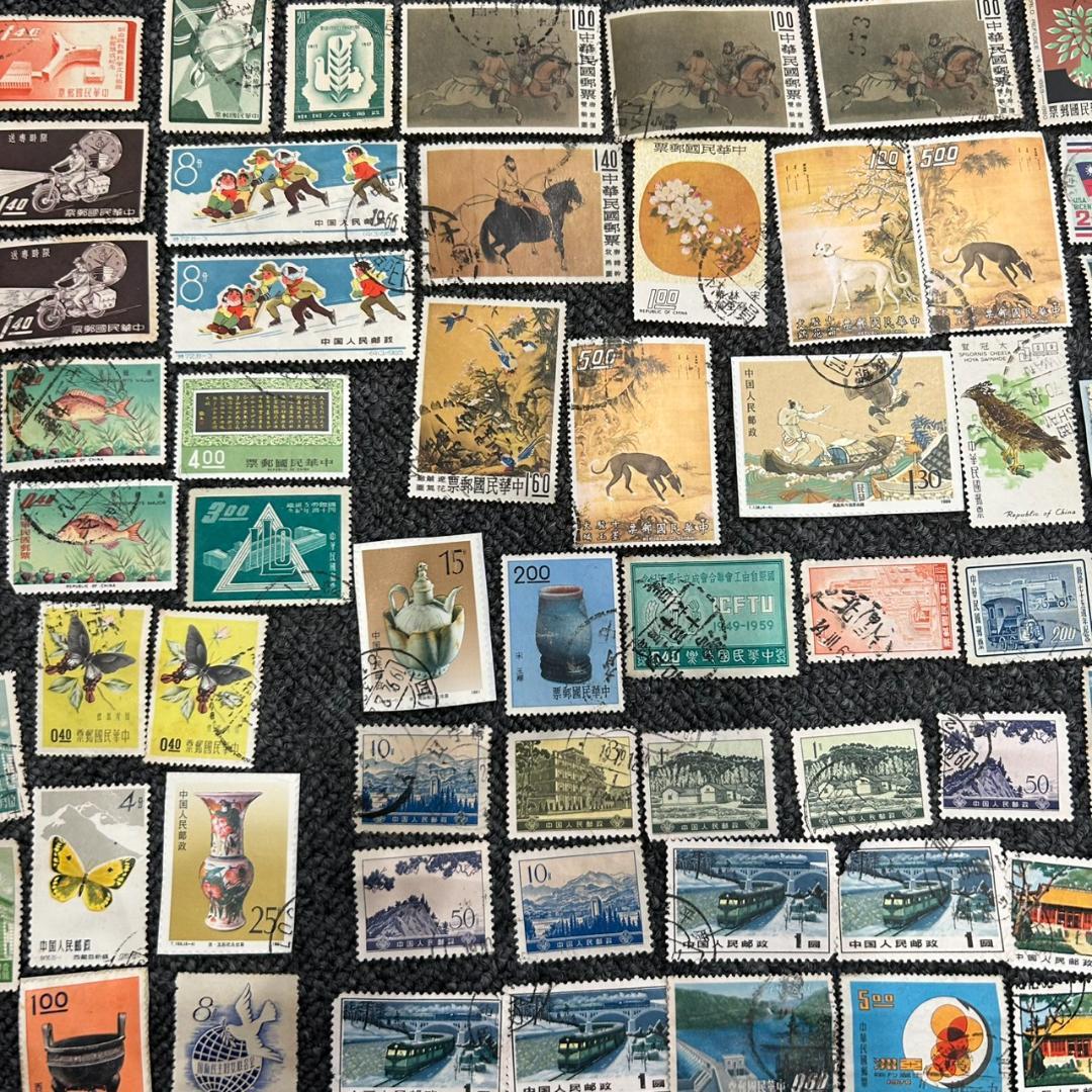 中国切手 大量まとめ 約300枚 小型シート含む まとめ2