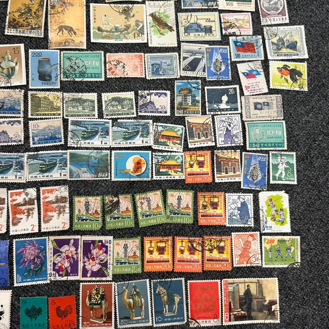 中国切手 大量まとめ 約300枚 小型シート含む まとめ2