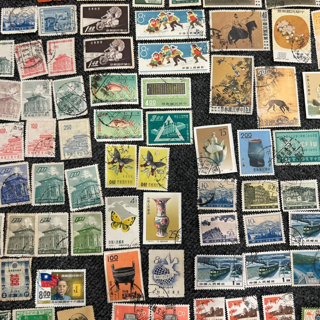 中国切手 大量まとめ 約300枚 小型シート含む まとめ2
