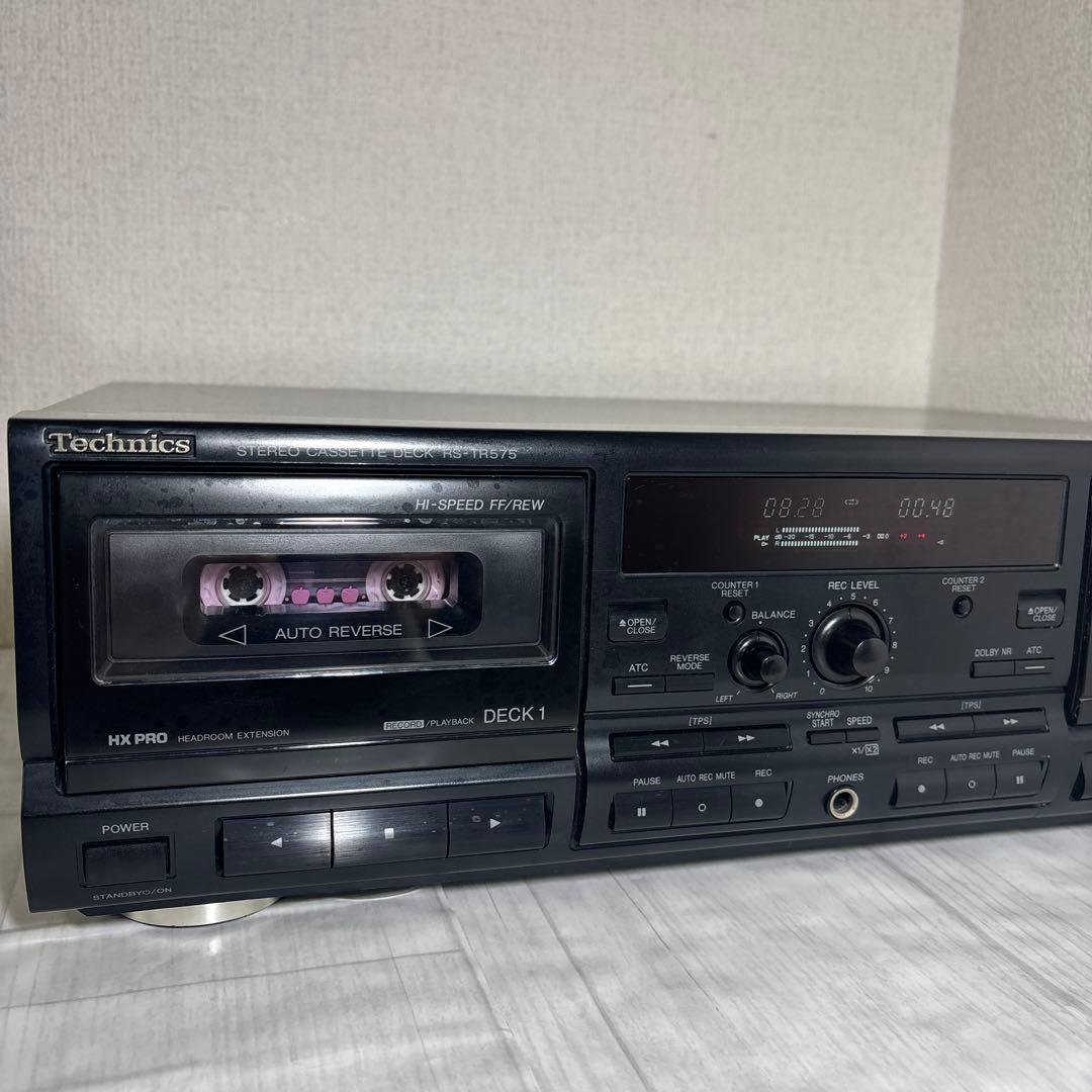 Technics テクニクス　ダブルカセットデッキRS-TR575