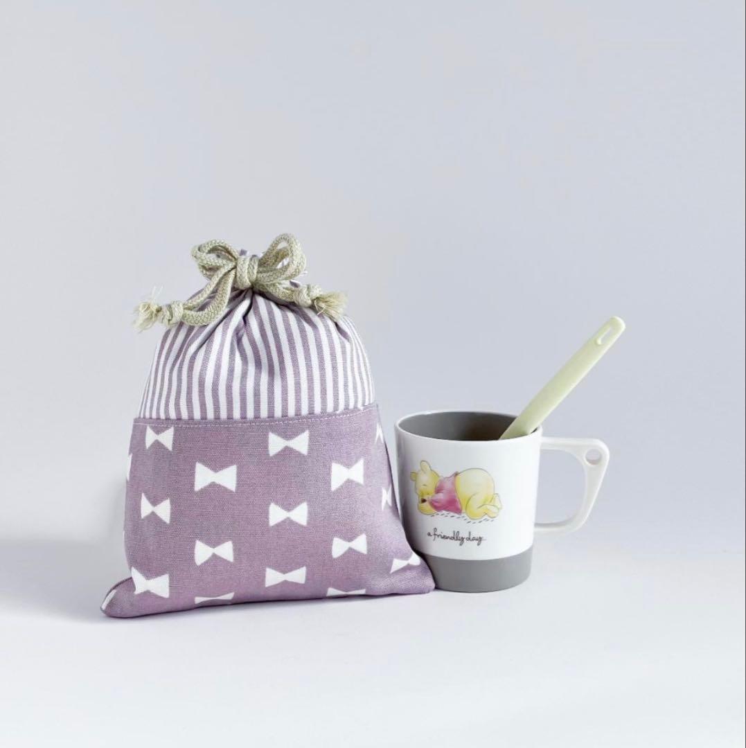 入園入学 5点セット くすみラベンダー 女の子 レッスンバッグ 上履き袋