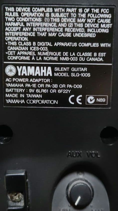 動作済 YAMAHA SLG-100S サイレントギター 純正ケース＆アダプタ