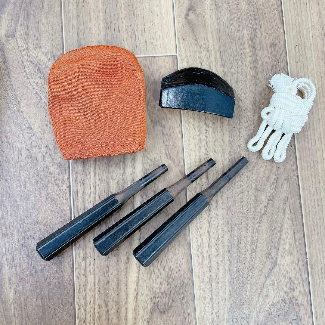 三味線 細棹 花梨 丸打胴 犬皮 山さわり 和楽器