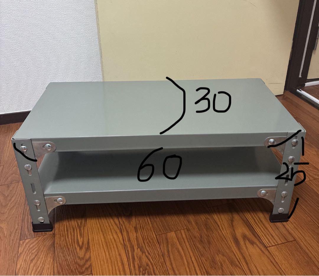 D&DEPARTMENT 工業用スチールシェルフ　グレー　テレビ台