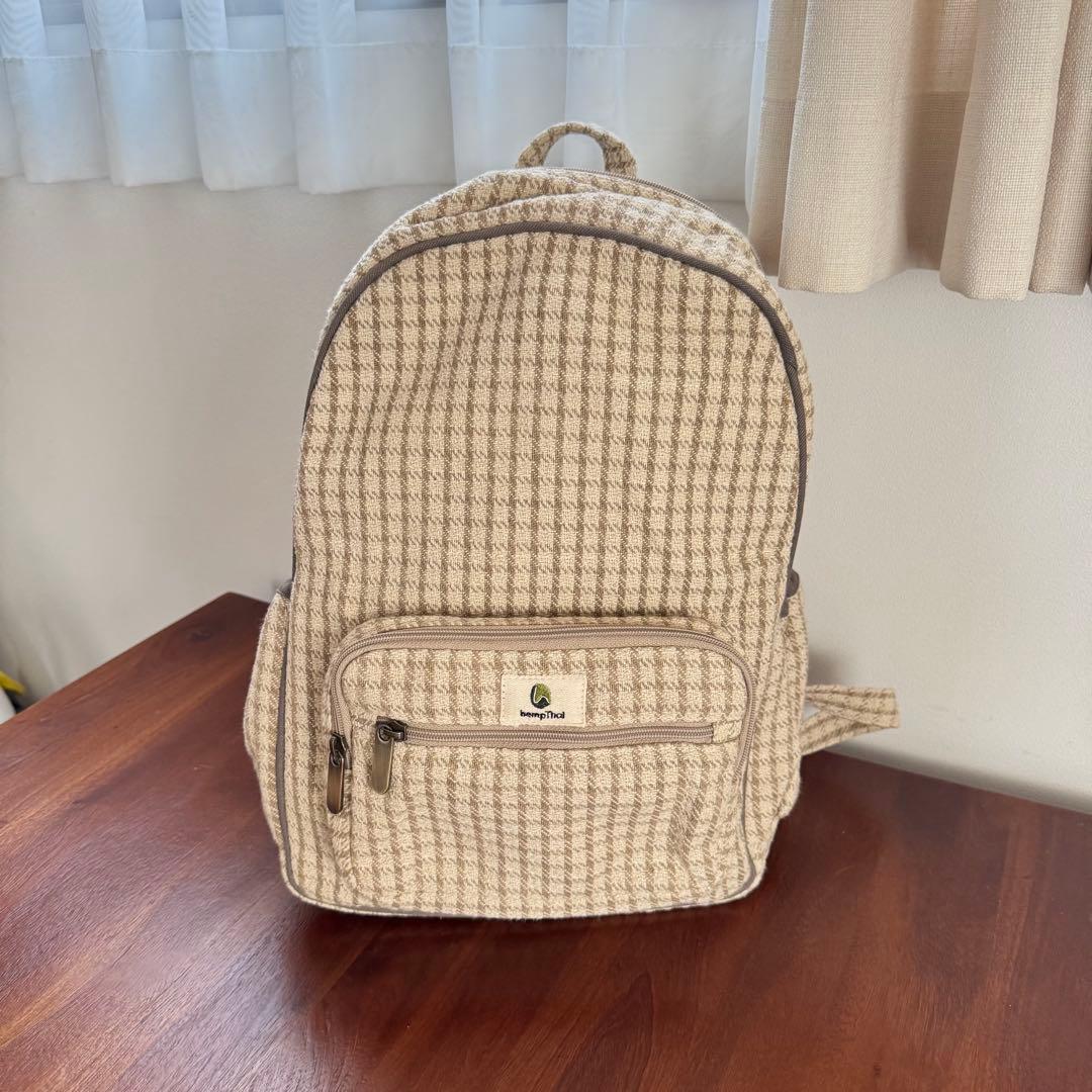 ヘンプリュック　hempTHAI ハンドメイドバック