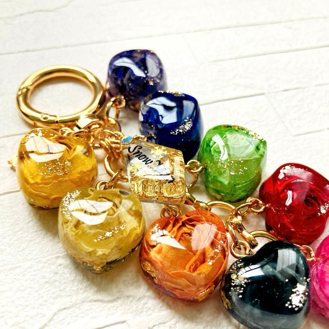 リクエスト商品 Hikaru名入れチャーム レジンキーホルダー 3点