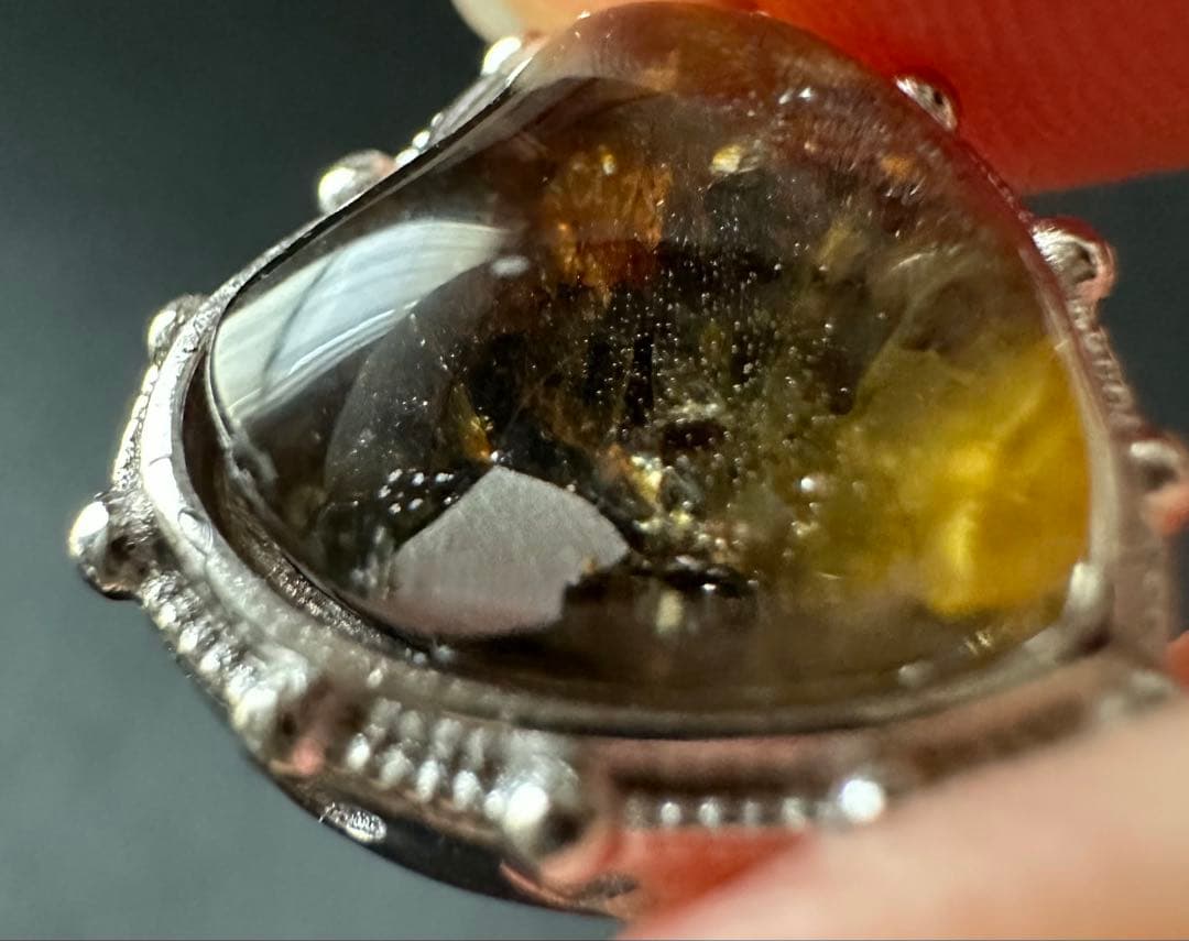 ★パラサイト隕石 s925 ハート★ネックレス ペンダントトップ パワー パーツ