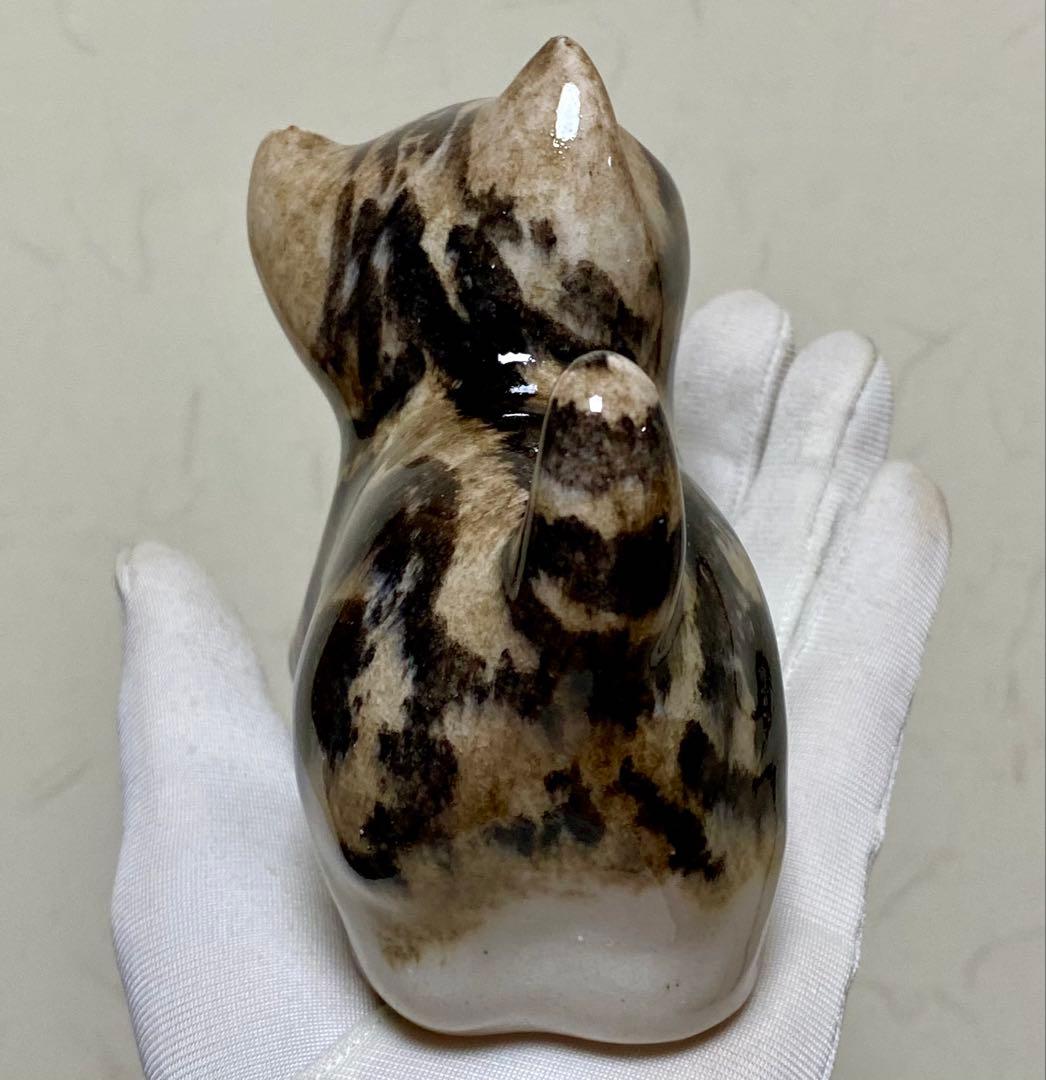 サイズ1　ウィンスタンレイキャット　ケンジントンキャット　小首傾げ猫　貫入無し