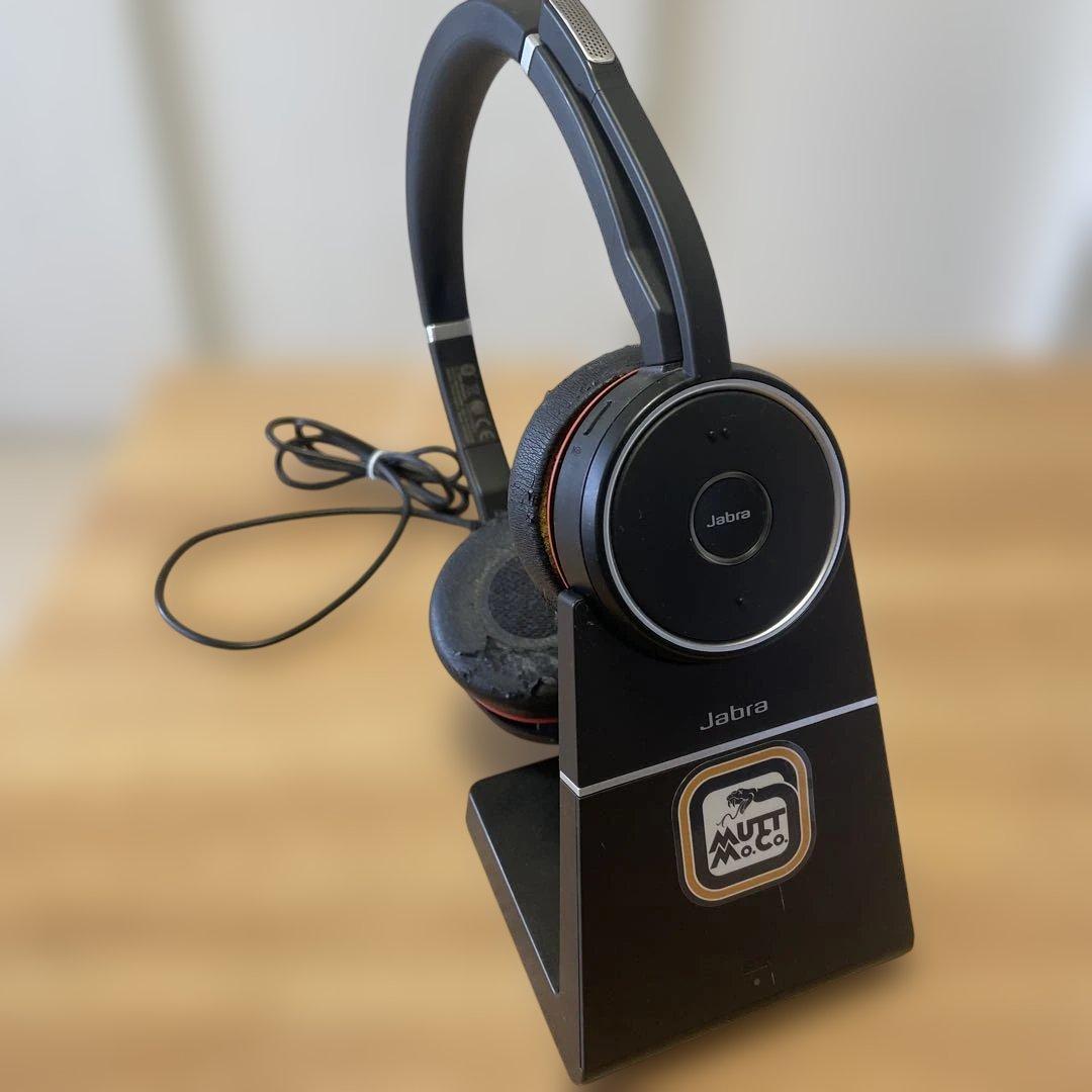 Jabra Evolve75ワイヤレスヘッドセット/充電スタンド/ケース付