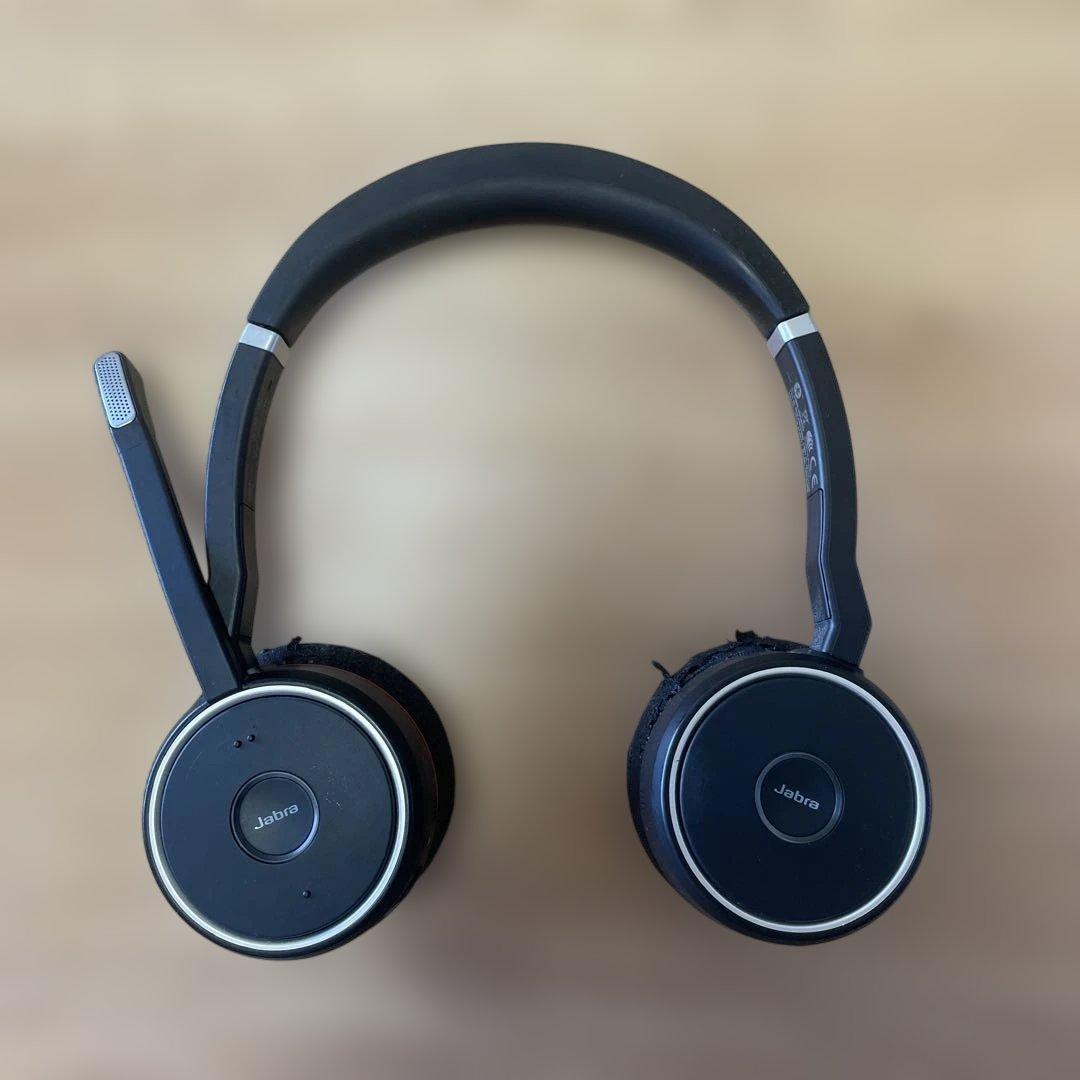 Jabra Evolve75ワイヤレスヘッドセット/充電スタンド/ケース付