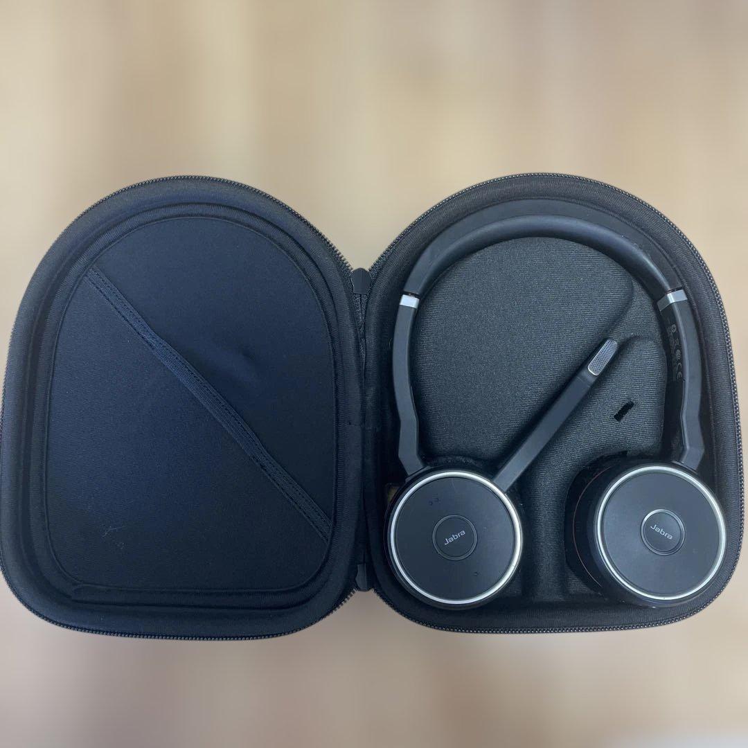 Jabra Evolve75ワイヤレスヘッドセット/充電スタンド/ケース付