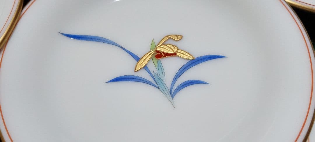 有田焼香蘭社の花柄皿5枚セット