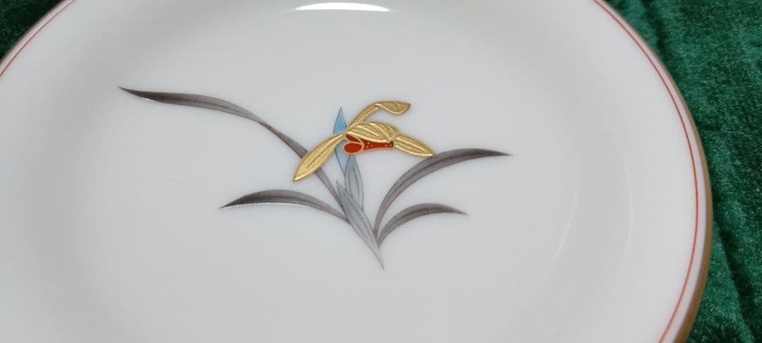 有田焼香蘭社の花柄皿5枚セット