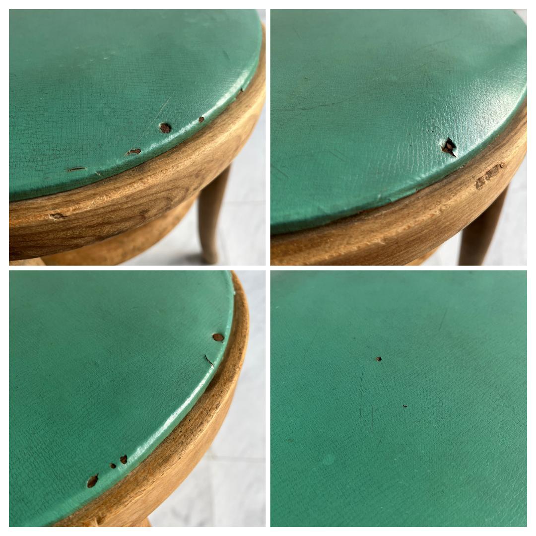 希少 ヴィンテージ レトロ 古い椅子 秋田木工 スツール 木製スツール