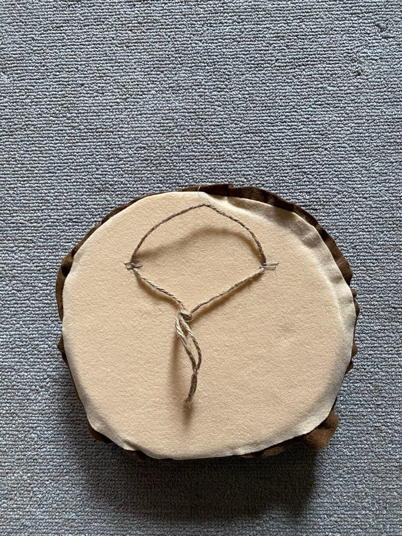 立体模様の円形アート2個セット