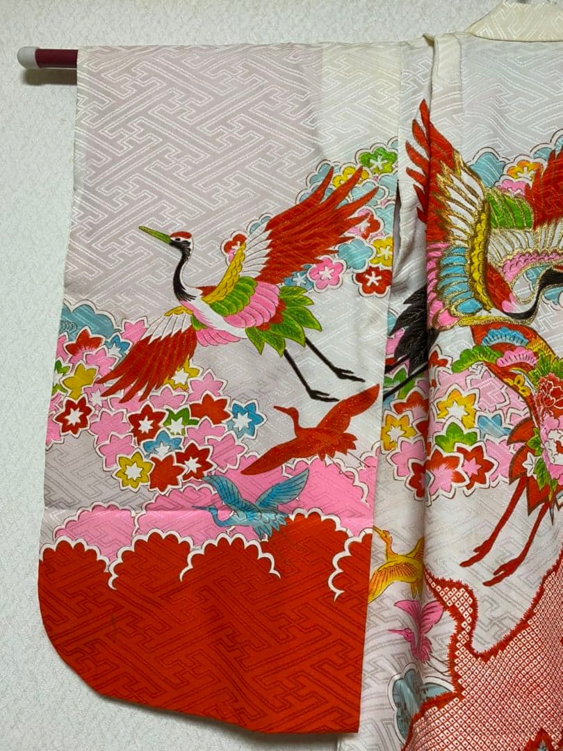 No.169アンティーク子供着物正絹七五三着丈95.5センチ裄丈38.5センチ