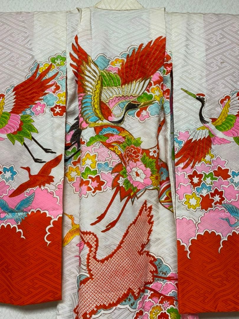 No.169アンティーク子供着物正絹七五三着丈95.5センチ裄丈38.5センチ