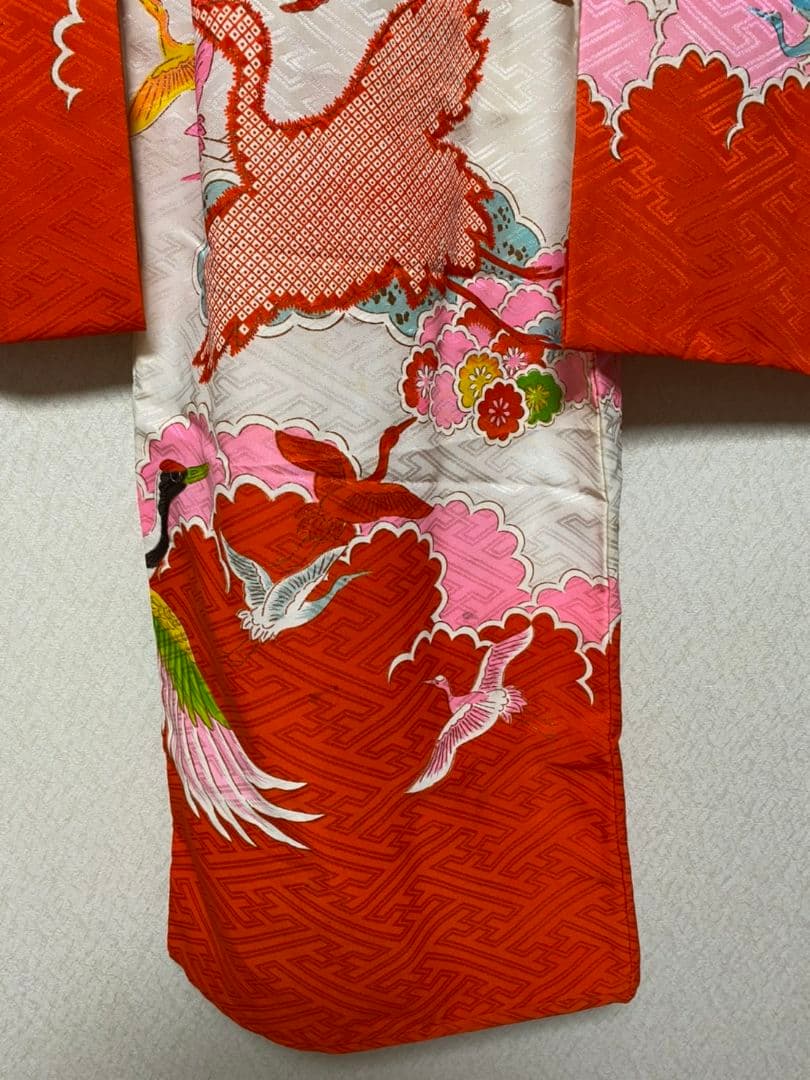 No.169アンティーク子供着物正絹七五三着丈95.5センチ裄丈38.5センチ