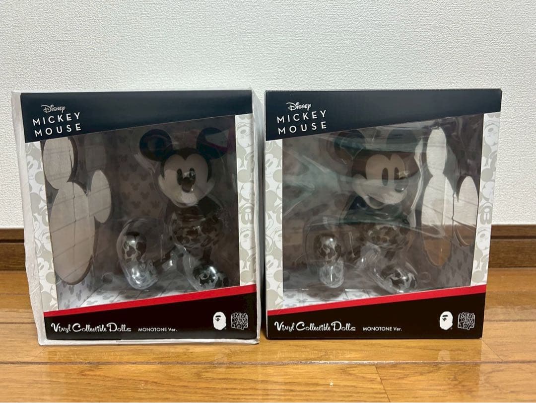 [BLACK & WHITE] ミッキーマウス エイプ　2個セット