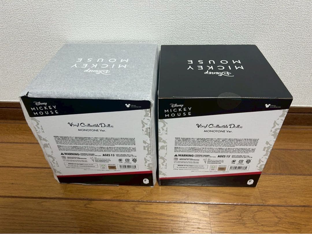 [BLACK & WHITE] ミッキーマウス エイプ　2個セット