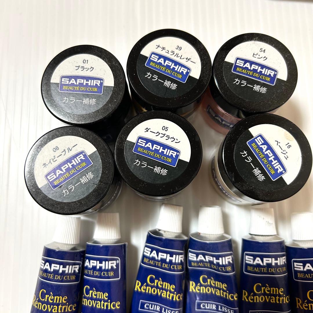 まとめ売り レザー 革製品リペアセット サフィール ピカール トップコート22点