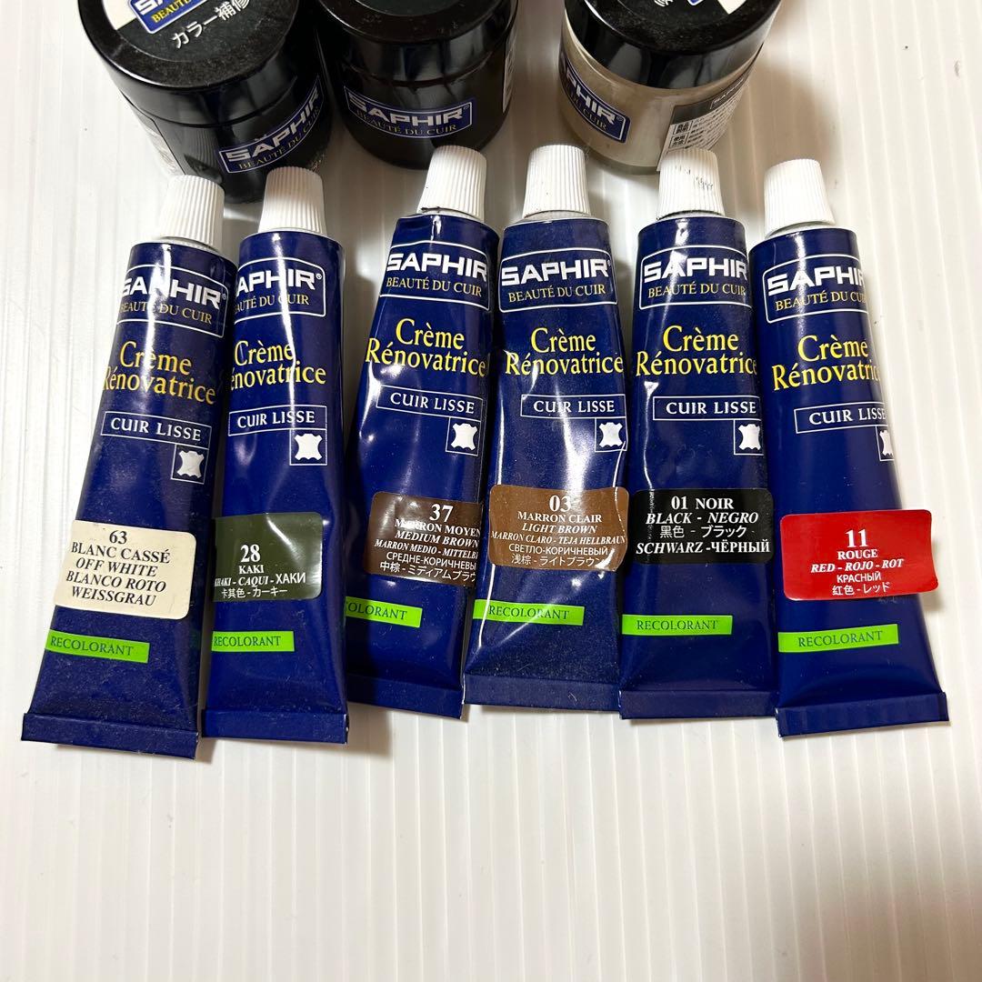 まとめ売り レザー 革製品リペアセット サフィール ピカール トップコート22点