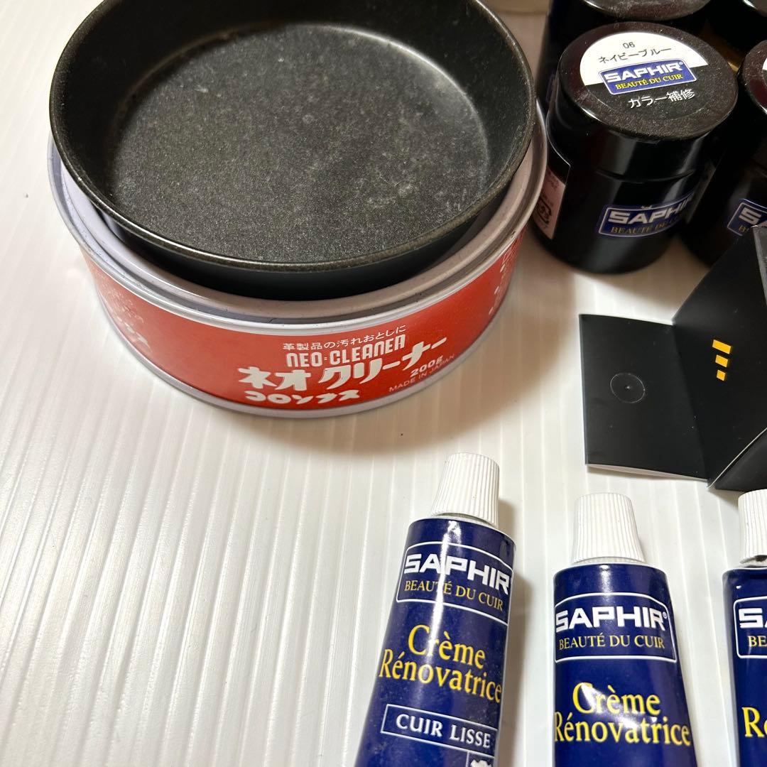 まとめ売り レザー 革製品リペアセット サフィール ピカール トップコート22点