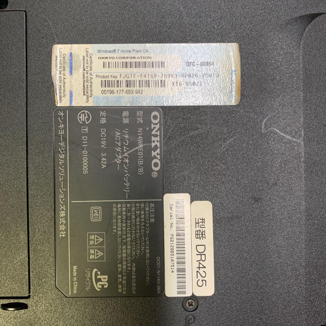ONKYO ノートPC
