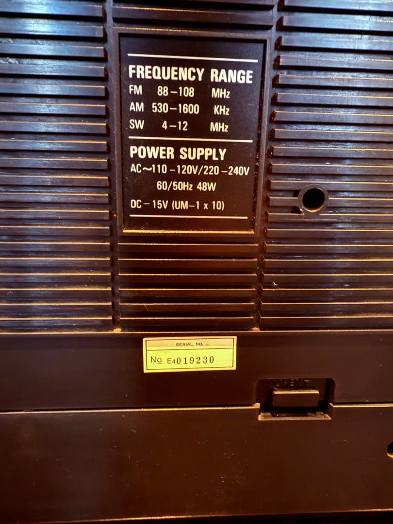 美品 LASONIC TRC-975 ラジカセ ダブルカセット 動作確認済