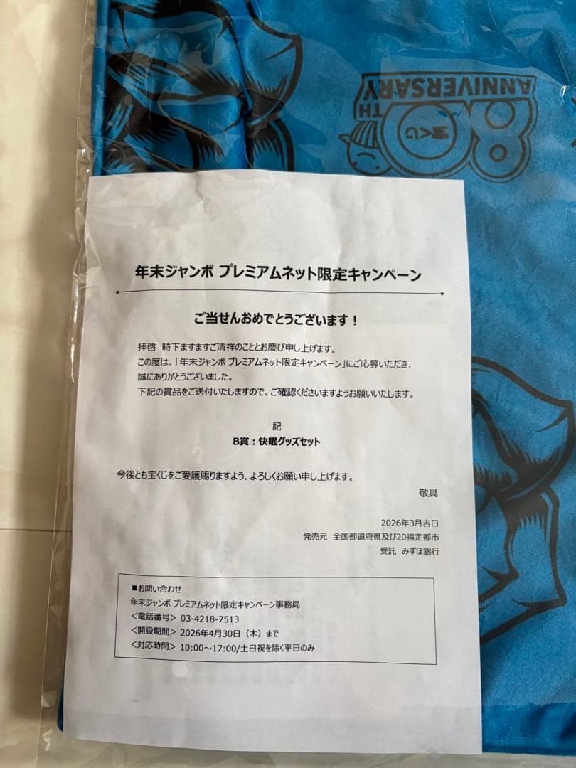 Ado枕カバー【300個限定】宝くじ80周年限定品(枕なし)