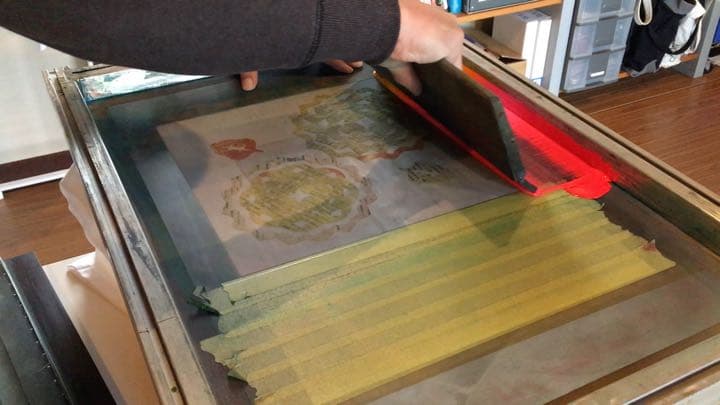 15M アートボード　シルクスクリーン　『パームツリー』FP31200