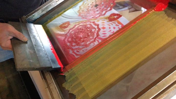 15M アートボード　シルクスクリーン　『パームツリー』FP31200