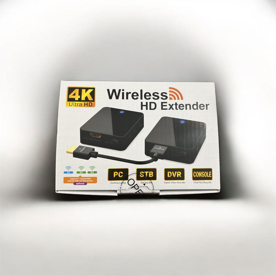 ワイヤレスHDMI送信機と受信機 hdmi 無線4K 4Kデコード 4K出力