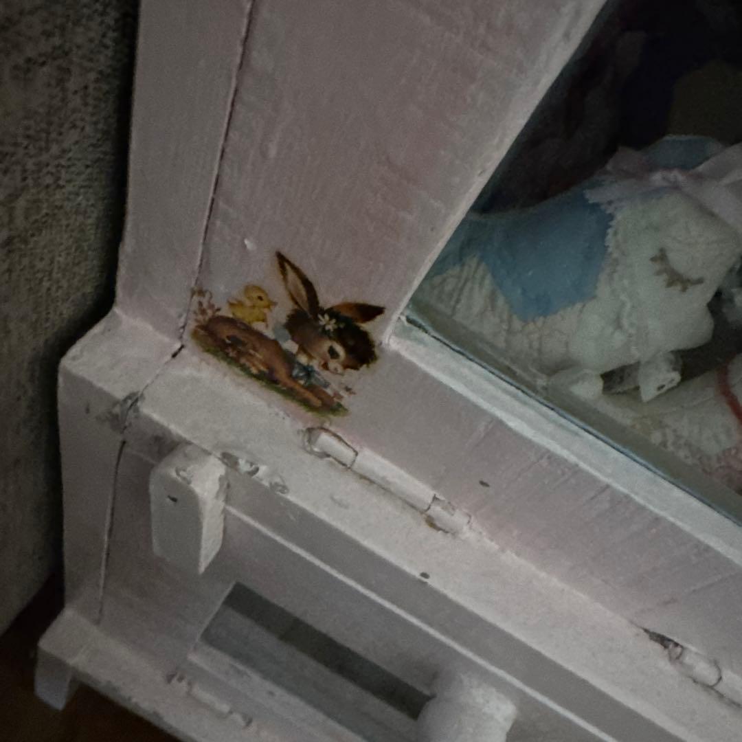 ビンテージ レトロアニマルデカール キャビネット