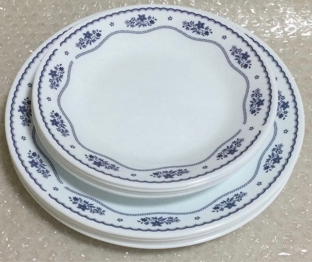コレール　皿　フレンチドイリー　5枚× 2種　10枚　CORELLE食器 花模様