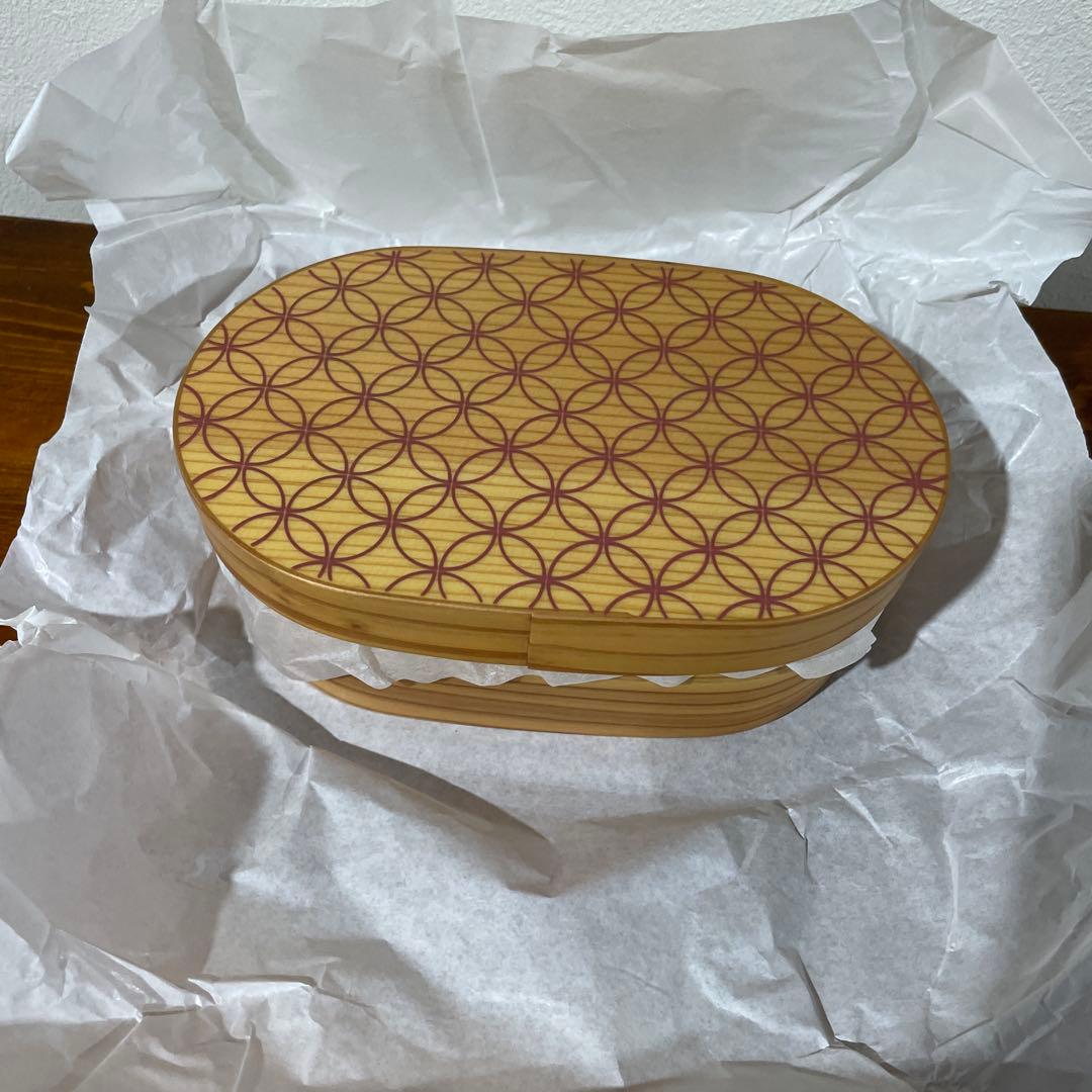 【新品・未使用】越前漆器 雅乃 七宝 日本の弁当箱 小判 吉祥紋 縁起物 日本製